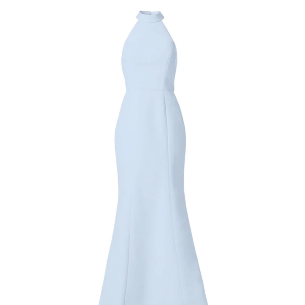 Amsale High neck bridesmaid dress